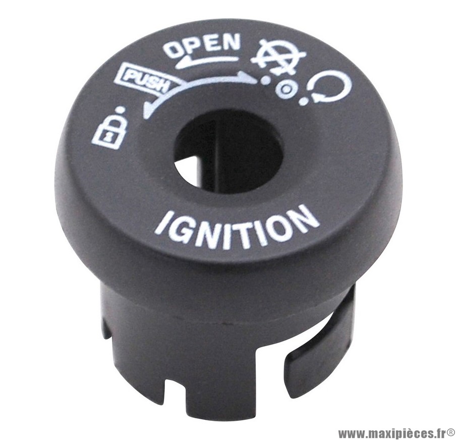 Cache commutateur/contacteur a clé noir compatible pour scooter Mbk nitro booster, Yamaha aerox bws à partir de 2004 et après
