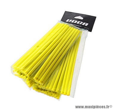 Kit couvre rayon avant arrière Voca Spokes couleur jaune fluo