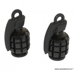 Bouchons de valve x2 Replay Grenade noir