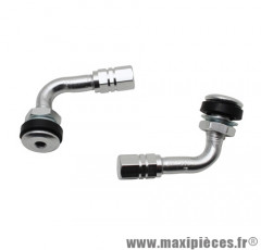 Valves x2 tubeless alu deporte argent