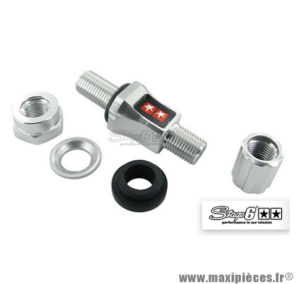 Valve de pneu CNC complète Stage 6 couleur chromé