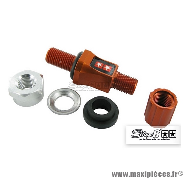 Valve de pneu CNC complète Stage 6 couleur orange
