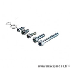 Kit de vis Tun'r carrosserie acier chrome pour scooter booster ng