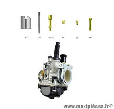 Carbu dellorto phbg 15 as (montage rigide) starter par tirette pièce pour Scooter, Mécaboite, Mobylette, Maxi Scooter, Moto, Quad