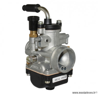 Carburateur dellorto phbg 15 bs (montage souple - sans graissage - starter a tirette) (ref 2508) pièce pour Scooter, Mécaboite, Mobylette, Maxi Scooter, Moto, Quad