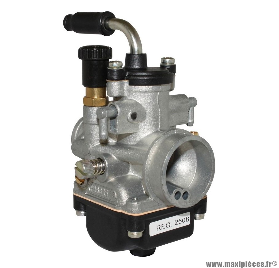 Carburateur dellorto phbg 15 bs (montage souple - sans graissage - starter a tirette) (ref 2508) pièce pour Scooter, Mécaboite, Mobylette, Maxi Scooter, Moto, Quad