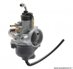 Carburateur dellorto phva 17,5 ts (boost04) (montage souple, avec graissage, pour starter auto,, avec sortie cable coudee) (ref 1389) pièce pour Scooter, Mécaboite, Mobylette, Maxi Scooter, Moto, Quad