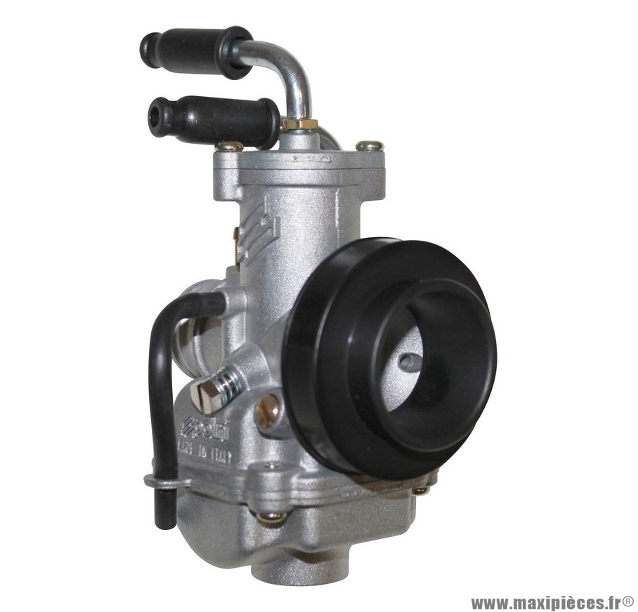 Carburateur polini cp 17,5 (avec depresssion+graissage, starter manuel) (201.1702) pièce pour Scooter, Mécaboite, Mobylette, Maxi Scooter, Moto, Quad