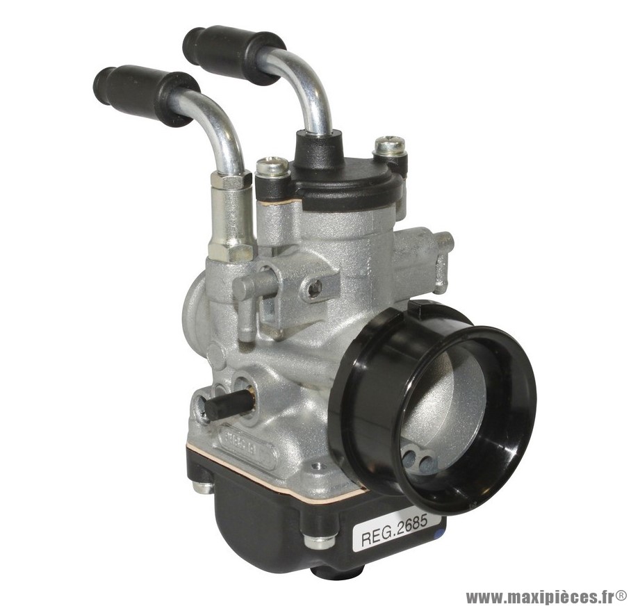 Carburateur dellorto phbg 19 dd (montage souple - avec graissage - sans depression - starter a cable) (ref 2685) pièce pour Scooter, Mécaboite, Mobylette, Maxi Scooter, Moto, Quad