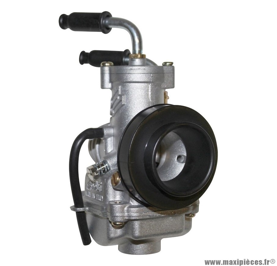 Carburateur polini cp 19 (avec depresssion+graissage, starter manuel) (201.1902) pièce pour Scooter, Mécaboite, Mobylette, Maxi Scooter, Moto, Quad