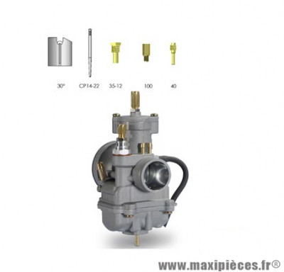 Carbu polini cp 21 (depression / graissage) starter a cable pièce pour Scooter, Mécaboite, Mobylette, Maxi Scooter, Moto, Quad
