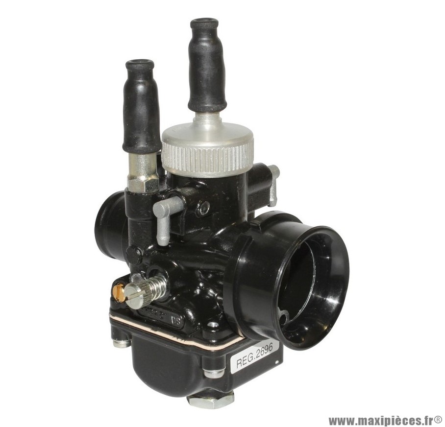 Carburateur dellorto phbg 21 ds racing (montage souple - avec graissage - avec depression - starter a cable) (ref 2696) pièce pour Scooter, Mécaboite, Mobylette, Maxi Scooter, Moto, Quad