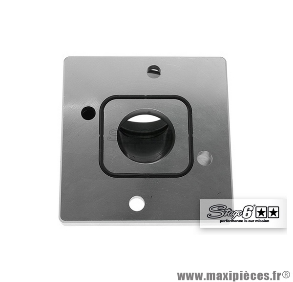 Pipe + cale d'admission diamètre 28-26mm Stage 6 couleur alu pour MBK Nitro / Aerox