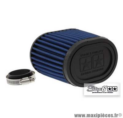 Filtre à air Drag Race Stage 6 Racing" couleur Bleu