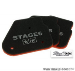 Mousse de filtre à air d'origine marque Stage 6 Double Sponge" origine pour MBK Nitro / Ovetto
