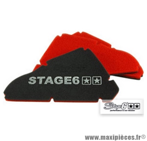 Mousse de filtre à air d'origine marque Stage 6 Double Sponge" origine pour Piaggio NRG Purejet avant 2005