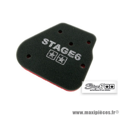 Mousse de filtre à air marque Stage 6 Double Sponge" origine pour CPI / Keeway 2 temps
