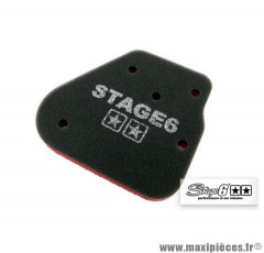 Mousse de filtre à air marque Stage 6 « Double Sponge » origine pour CPI / Keeway 2 temps