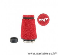 Filtre a air mousse small diametre: 28 / 35 rouge pièce pour Scooter, Mécaboite, Mobylette, Maxi Scooter, Moto, Quad