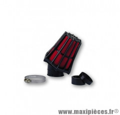 Filtre a air r-evolution 30 35 / 28 noir / rouge pièce pour Scooter, Mécaboite, Mobylette, Maxi Scooter, Moto, Quad