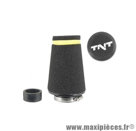Filtre a air mousse small" diametre: 28 / 35 noir pièce pour Scooter, Mécaboite, Mobylette, Maxi Scooter, Moto, Quad