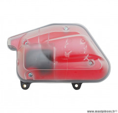 Filtre à air type origine transparent mousse rouge pour scooter mbk booster / yamaha bws a partir de 2004