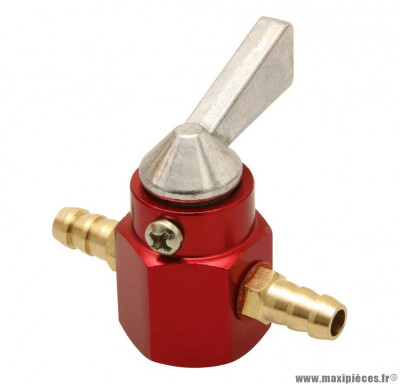 Robinet essence universel Ø 6mm couleur rouge