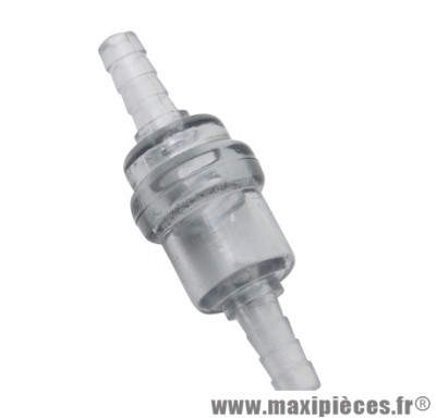 Filtre a essence cylindrique plastique transparent diametre: 6mm (vendu à la piece) pièce pour Scooter, Mécaboite, Mobylette, Maxi Scooter, Moto, Quad