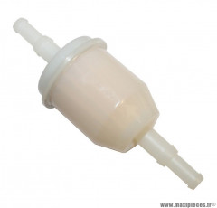 Filtre a essence cylindrique diametre: 6 / 8 -fabrication francaise- (vendu à la piece) pièce pour Scooter, Mécaboite, Mobylette, Maxi Scooter, Moto, Quad