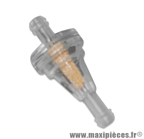 Filtre a essence conique plastique transparent diametre: 6,5 mm (vendu à la piece) pièce pour Scooter, Mécaboite, Mobylette, Maxi Scooter, Moto, Quad