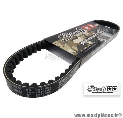 Courroie de transmission renforcée Stage 6 PRO Belt" pour Scooter Mbk Nitro Booster Yamaha bws aerox