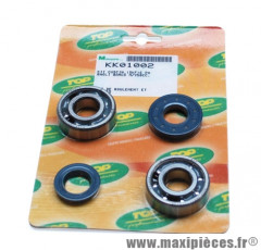 Roulement avec joint spi d'embiellage Top Perf pour scooter mbk 50 booster, nitro , yamaha 50 bws aerox , aprilia 50 sr, cpi 50 aragon, generic 50 ideo, keeway 50 focus (kit 6204 skf)