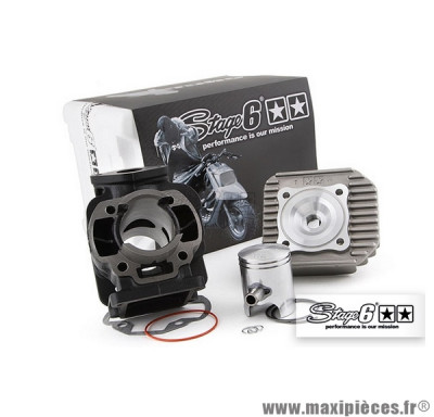 Kit Haut Moteur 50cc Stage 6 Streetrace" Fonte pour scooter MBK Booster spirit road stunt next rocket one naked, YAMAHA Bws slider spi easy