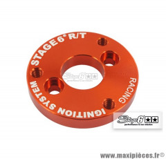 Entraineur de pompe à eau / volute Stage 6 couleur orange anodisé pour MBK Booster / Nitro