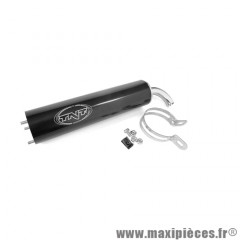 Silencieux alu noir pour pot tnt Scooter fixation 3 vis