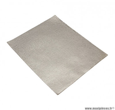 Protection isolante adhesive en tissu de verre et aluminium (250x200mm) (vendu à la piece) pièce pour Scooter, Mécaboite, Mobylette, Maxi Scooter, Moto, Quad