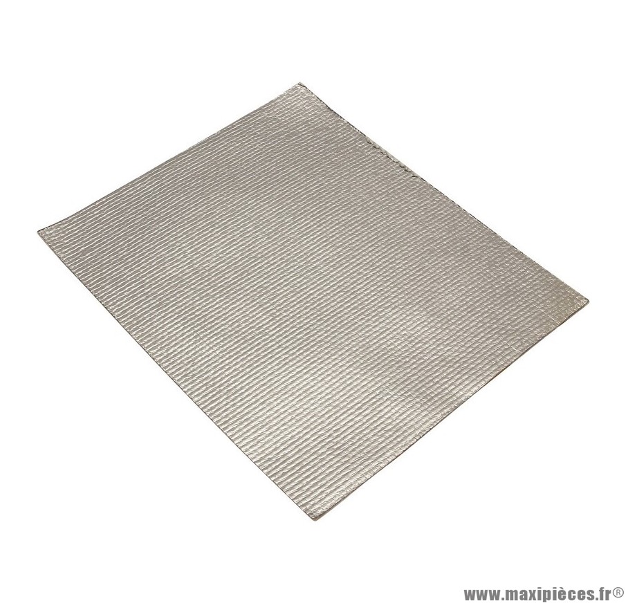 Protection isolante adhesive en tissu de verre et aluminium (250x200mm) (vendu à la piece) pièce pour Scooter, Mécaboite, Mobylette, Maxi Scooter, Moto, Quad