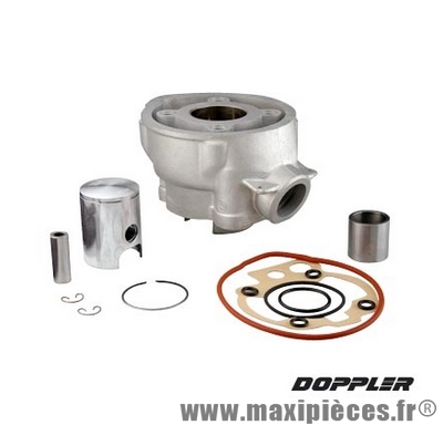 Kit haut moteur complet doppler er1 alu : minarelli am6 aprilia rs rx 50 malaguti xsm xtm peugeot xp6 xps yamaha tzr ...