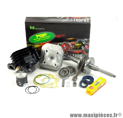 Pack kit moteur complet top performances black trophy : mbk booster spirit stunt rocket next generation yamaha bws spy ng slider ... (haut moteur fonte, vilo renforcé, roulement, joint...)