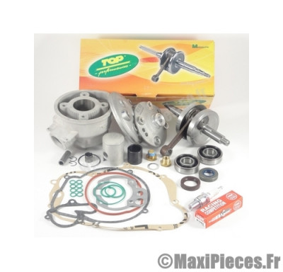 pack 50cc kit moteur complet top performances (haut moteur racing tpr alu, vilo renforcé, roulement, joint...)pour:am6 rs rx mx tzr dtr dtx xp6 xps x-limit power beta rr sm mrx rs2 smx spike hrd ...