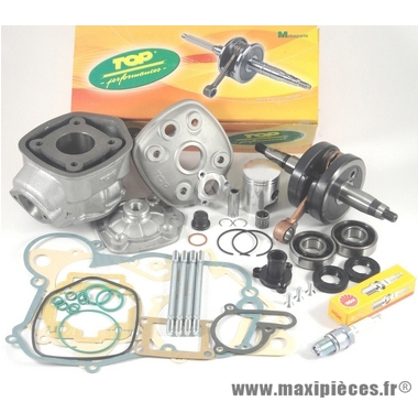 Pack kit 50cc moteur complet top performances (haut moteur, vilo, roulement, joint...) pour moteur euro 3/4 derbi senda drd x-treme x-race sm gpr gilera rcr smt aprilia rs rx sx ...