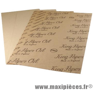 3 feuilles à faire les joints en papier huilé indéchirable jusqu'a 150° pour cylindre, carter moteur... Par 3 tailles 475x210mm (épaisseur : 0.15mm/0.25mm/0.50mm)