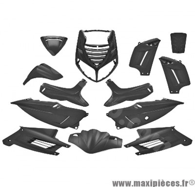 Kit carrosserie carénage noir pour speedfight 2 (13 pièces)