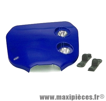 Tête de fourche plaque phare enduro bi halogène pour moto 50 à boite (bleu)