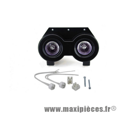 Phare halogène double optique pour mbk booster spirit road original/ yamaha bw's ... non homologué réservé au concours tuning, meetings, run, compétition ... *Prix discount !