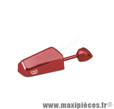 Rétroviseur réversible droite ou gauche a applique (pose sur carénage) couleur rouge anodisé non homologué réservé au concours tuning, meetings, run, compétition ... *Prix discount !