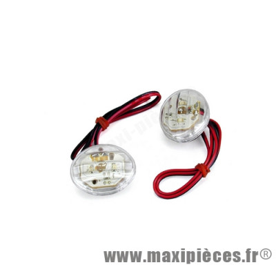 Paire de lampes a coller couleur blanche pour plaque d'immatriculation ou autre ... *Prix discount !