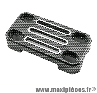 Pontet de guidon alu taille amovible grace a sa fixation ovale imitation carbone *Prix discount !