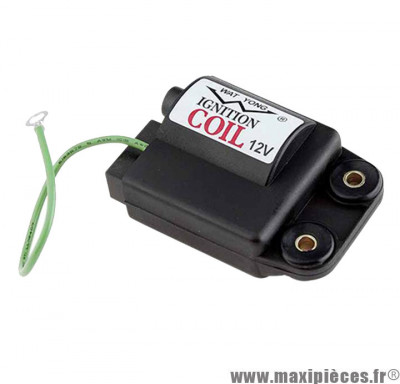 Bobine d'allumage 12v adaptable origine pour scooter piaggio typhoon nrg free ntt sfera zip (3 fiches +1 fil) * Prix spécial !