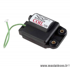 Bobine d'allumage 12v adaptable origine pour scooter piaggio typhoon nrg free ntt sfera zip (3 fiches +1 fil) * Prix spécial !